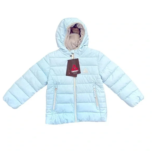 NWT Gerry Poly Jersey Lined Bubble Puffer Winter Jacket in Blue - Size 5 - Picture 5 of 9